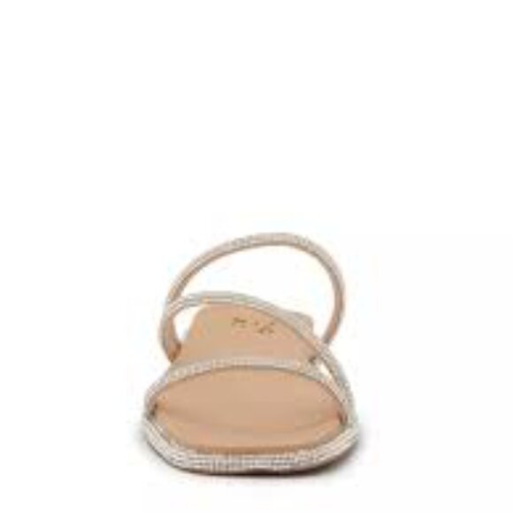 Mix No. 6 Moirea Sandals Silver Glitter - Size 9.5 Like New - Picture 12 of 14